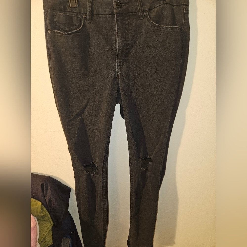 Seven 7 Womans Black Skinny Jeans Size 14